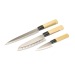 Set 3 couteaux style japonais, couteau de cuisine promotional
