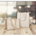 Jute and canvas shopping bag, Burlap bag promotional