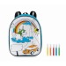 Colouring backpack in 600D. wholesaler