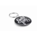 Metal key ring with paper insert, metal key ring on stock promotional