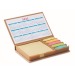 Desktop memo set with calendar, index and repositionable adhesive memo promotional