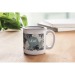 Product thumbnail Vintage quarter-glazed ceramic mug with sublimation photo print 1