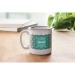 Vintage quarter-glazed ceramic mug with sublimation photo print, mug with full color photo printing promotional
