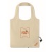 Foldable cotton shopping bag ecru wholesaler