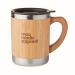 Bamboo isothermal mug 30cl, Isothermal mug promotional