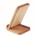 Bamboo stand with 5W wireless charger, phone charger promotional