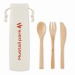 Setboo - bamboo cutlery set, covered hiking promotional