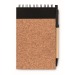 Product thumbnail Recycled A6 notebook with cork finish 3