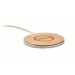 Wireless Charger 9W bamboo, Wireless induction charger promotional
