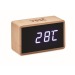 Bamboo LED Clock, ecological clock promotional