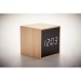 Alarm clock led cube bamboo wholesaler