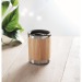 25cl double wall bamboo finish mug, Insulated travel mug promotional