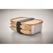 Lunchbox metal and bamboo with cutlery, Lunch box and box lunch promotional