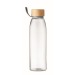 50cl glass bottle with attached bamboo lid wholesaler