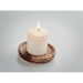 PENTAS - Round candle holder with candle, candle promotional