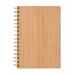 BRAM - A5 bamboo spiral notebook wholesaler