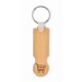 Porte-clés jeton en bambou, Porte-clés jeton promotional