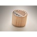ROUND LUX Round bamboo wireless speaker, Wooden or bamboo enclosure promotional