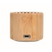 ROUND LUX Round bamboo wireless speaker, Wooden or bamboo enclosure promotional