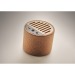 ROUND Round cork wireless speaker, Wooden or bamboo enclosure promotional