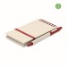 MITO SET - Carnet en carton de lait recyclé, carnet à spirales promotional