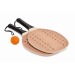 Set beach tennis en bois de ros, raquettes de plage ou beach tennis promotional