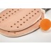 Set beach tennis en bois de ros, raquettes de plage ou beach tennis promotional