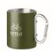 Product thumbnail 300 ml double-wall metal mug with carabiner handle 0