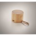Product thumbnail COOL Round bamboo wireless speaker 1