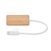 Hub USB 3 ports en bambou, Hub promotional