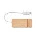 Hub USB 4 ports en bambou, Hub promotional
