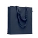 Grand sac shopping coloré en coton bio 220g/m², Sac shopping durable promotional