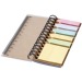 Spiral notepad with coloured sticky notes Spinner wholesaler