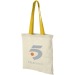 Nevada 100 gsm cotton bag with coloured handles wholesaler