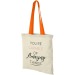 Nevada 100 gsm cotton bag with coloured handles, Tote bag promotional