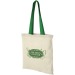 Nevada 100 gsm cotton bag with coloured handles wholesaler