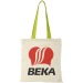 Nevada 100 gsm cotton bag with coloured handles wholesaler