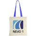 Nevada 100 gsm cotton bag with coloured handles, Tote bag promotional