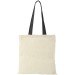 Nevada 100 gsm cotton bag with coloured handles wholesaler