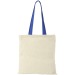 Nevada 100 gsm cotton bag with coloured handles wholesaler
