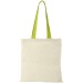 Nevada 100 gsm cotton bag with coloured handles wholesaler