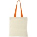Nevada 100 gsm cotton bag with coloured handles wholesaler
