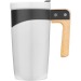 Large 45 cl ceramic mug with wooden handle, ceramic mug promotional