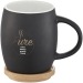 Product thumbnail 40 cl matt black two-tone ceramic barrel mug  3