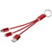 Product thumbnail 3-in-1 charging cable with Metal key ring 1