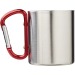 Isothermal mug with carabiner, Insulated travel mug promotional