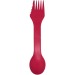 3-in-1 spoon, fork and knife set, plastic cutlery promotional