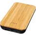 Cordless bamboo and fabric battery 6000 mah, Powerbank with wireless induction charging promotional