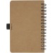 Cobble A6 spiral bound notebook in recycled cardboard with stone paper, recycled or organic ecological gadgets promotional