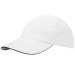 Casquette sandwich 6 panneaux Morion GRS recyclée ajustable, Bonnet et casquette durable promotional